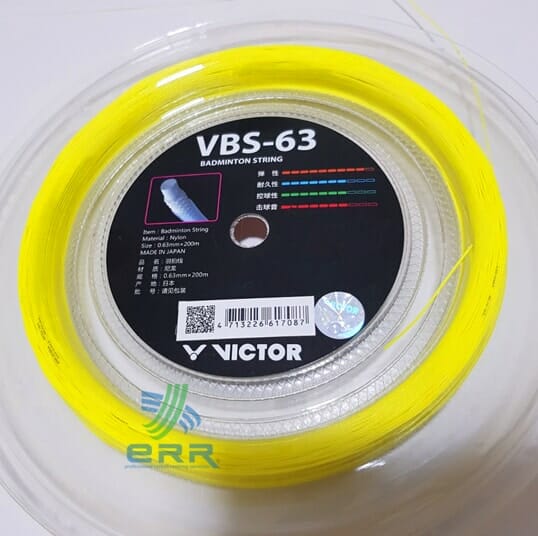 Victor VBS-63 羽球线和穿线評價 - 球拍穿线师 ERR 吉隆坡KL专业羽毛球穿线师认证穿线师 2024