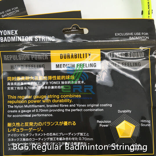 Yonex BG6 Regular Badminton Stringing KL Malaysia Professional Badminton Stringing Certified Stringer 2024