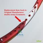 Grommets Set Replacement Services Professional Racquet Stringing Singapore 2024 ERR Racket Restring