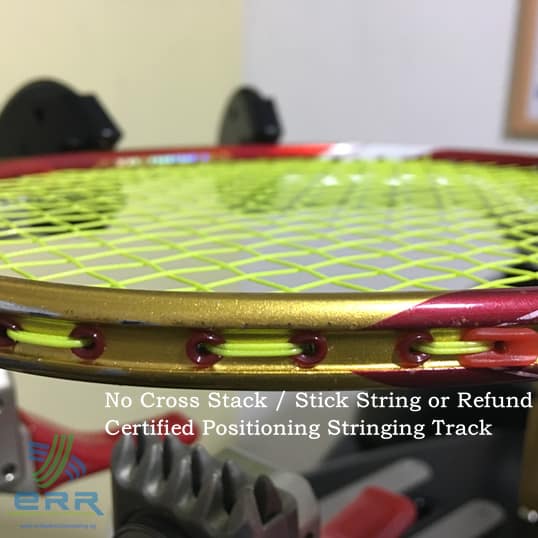 No stack, stick, or overlapping of Badminton Stringing Services 2023
