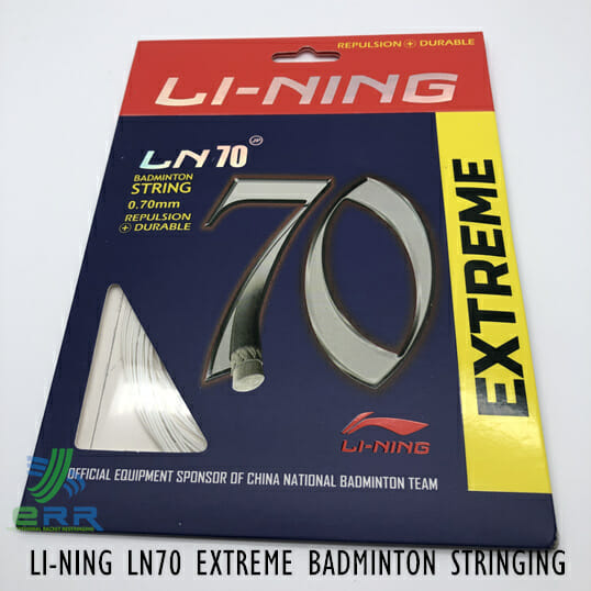 LN70 Extreme Badminton Stringing Services Malaysia KL ERR Badminton Restring Professional Badminton Stringing Certified Stringer 2024