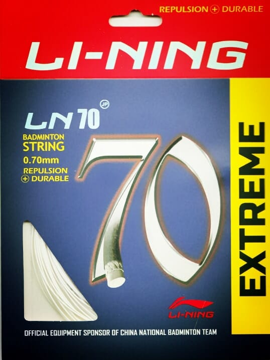 Li-Ning LN70 Extreme badminton stringing by ERR Badminton Restring Jurong Singapore 2021
