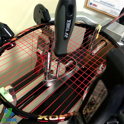 BG65 Titanium Badminton Stringing with Yonex Astrox Series 25lbs by ERR Racket Restring Professional Stringer 2024 Johor Bahru JB