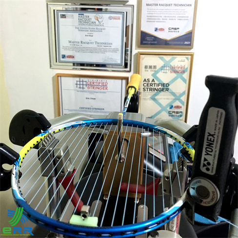 BG80 Badminton Stringing with Victor AuraSpeed 70 26lbs by ERR Racket Restring Professional Stringer 2024 