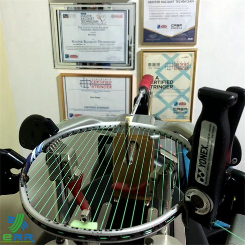 Yonex BG66 Ultimax Racket Restring with Yonex Armotec 700 Badminton Racket 26lbs by ERR Racket Restring Professional Stringer 2024 Johor Bahru JB