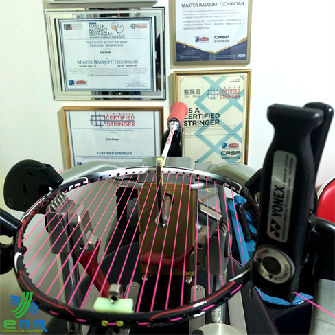 Yonex BG66 Ultimax Racket Restring with Bonny Badminton Racket 27lbs by ERR Racket Restring Professional Stringer 2024 Kuala Lumpur KL