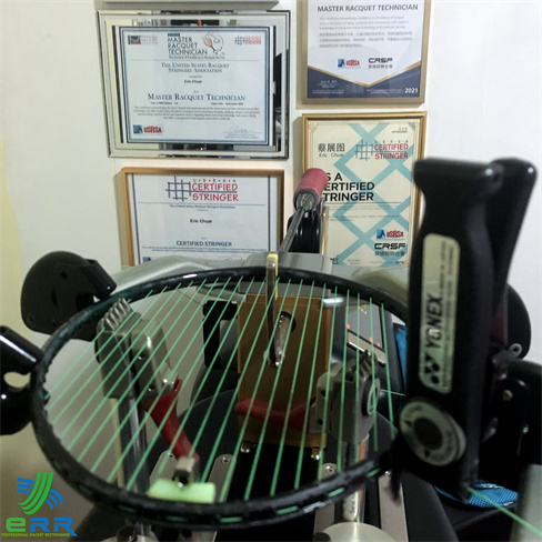 Yonex BG66 Ultimax Pasang Tali Raket dengan Yonex Carbonex 8 Raket Badminton 23lbs oleh ERR Pasang Tali Raket Stringer Profesional 2024 Kuala Lumpur KL Malaysia