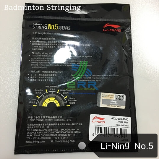Li-Ning No.5 Stringing Badminton Seri Setia, Stringing Tali Badminton Malaysia