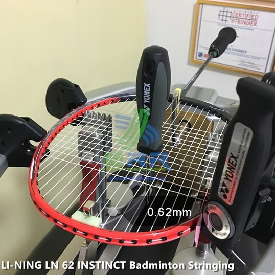 Li-Ning 62 Instinct Badminton Re-Stringing services in Taman Sri Tebrau by ERR Badminton-Restring Johor bahru Malaysia