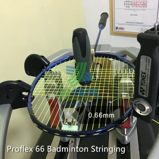 Prokennex Proflex 66 badminton stringing in Sri Rampai KL Malaysia