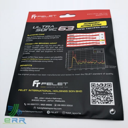 Felet 63 Ultrasonic 羽毛球线評價 - 羽毛球 穿线 吉隆坡KL ERR 羽毛球穿线服务