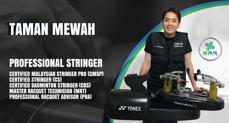 Taman Mewah Badminton Racquet Stringing By Professional Racket Restring Malaysia Err Badminton