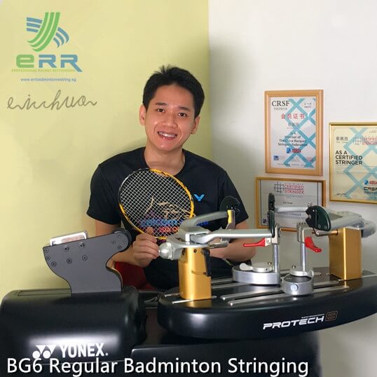 Perkhidmatan Pasang Tali Badminton Yonex BG6 Regular di Taman Anggerik, Stringer Bertauliah Eric Chuar, Johor Bahru, Malaysia