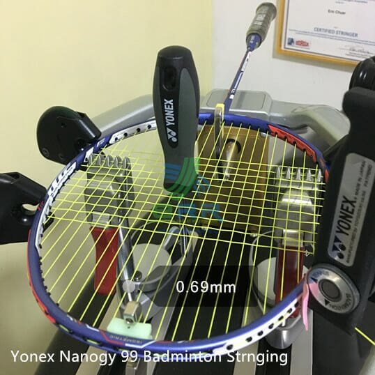 Yonex Nanogy 99 Titanium Badminton Stringing Services in Wangsa Maju, Kuala Lumpur, by ERR Badminton Restring, KL Malaysia