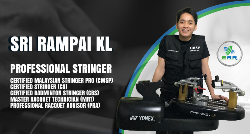 Sri Rampai Badminton Sport Shop Professional Stringing Services by ERR Badminton Restring Malaysia