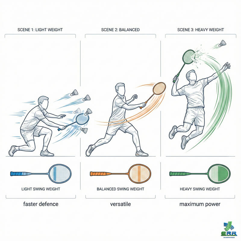 Coach showing how grip thickness changes swing feel in Selayang Coach showing how grip thickness changes swing feel in Selayang