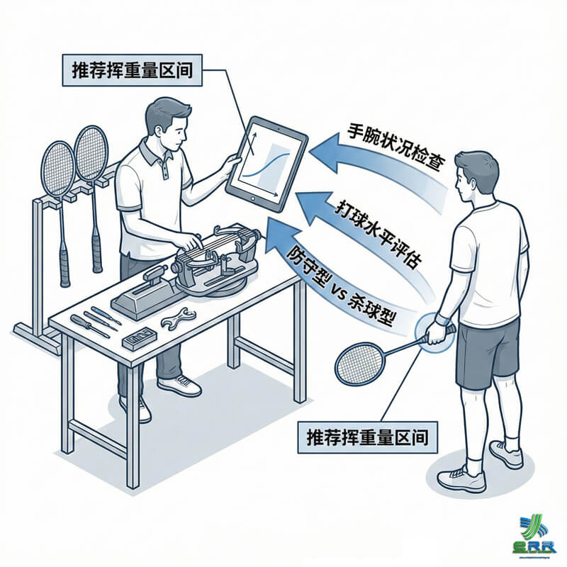 Setapak 专业穿线师｜评估球友的羽毛球球拍挥重与手感